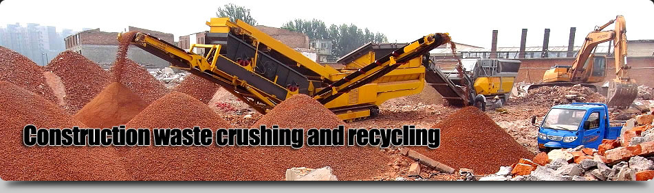 Construction waste crushing and recycling