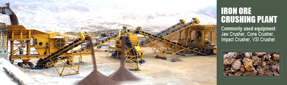 Iron ore mining crusher equipment